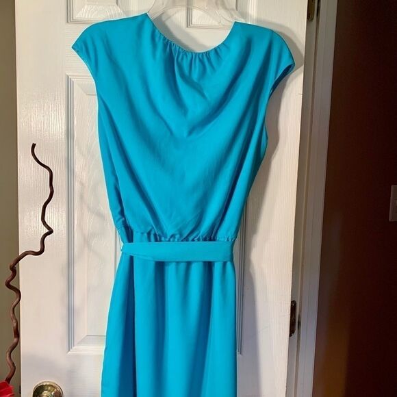 Teal Guess Dress in Crepe Size 8 - Picture 7 of 7